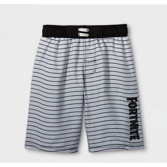 Fortnite Ombre Swim Trunks - Black/Gray, Boys XXL, NEW - Picture 1 of 3